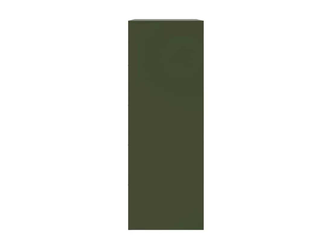 Buffet vert olive 67x39x107 cm acier