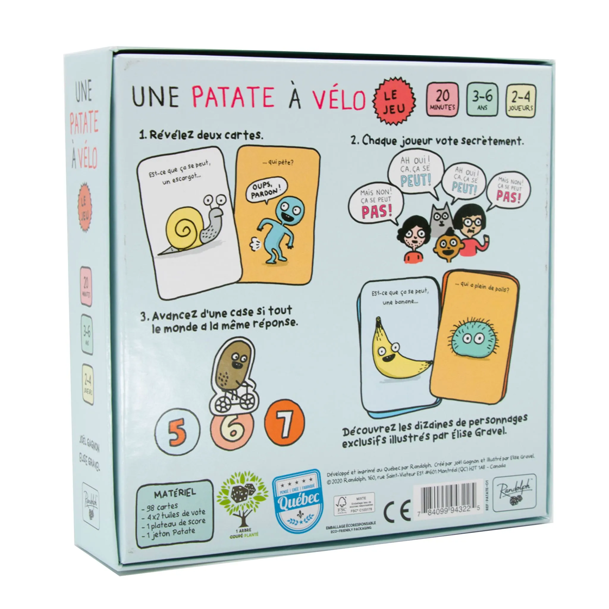 Randolph Jeu de Société Une Patate À Vélo - Le Jeu