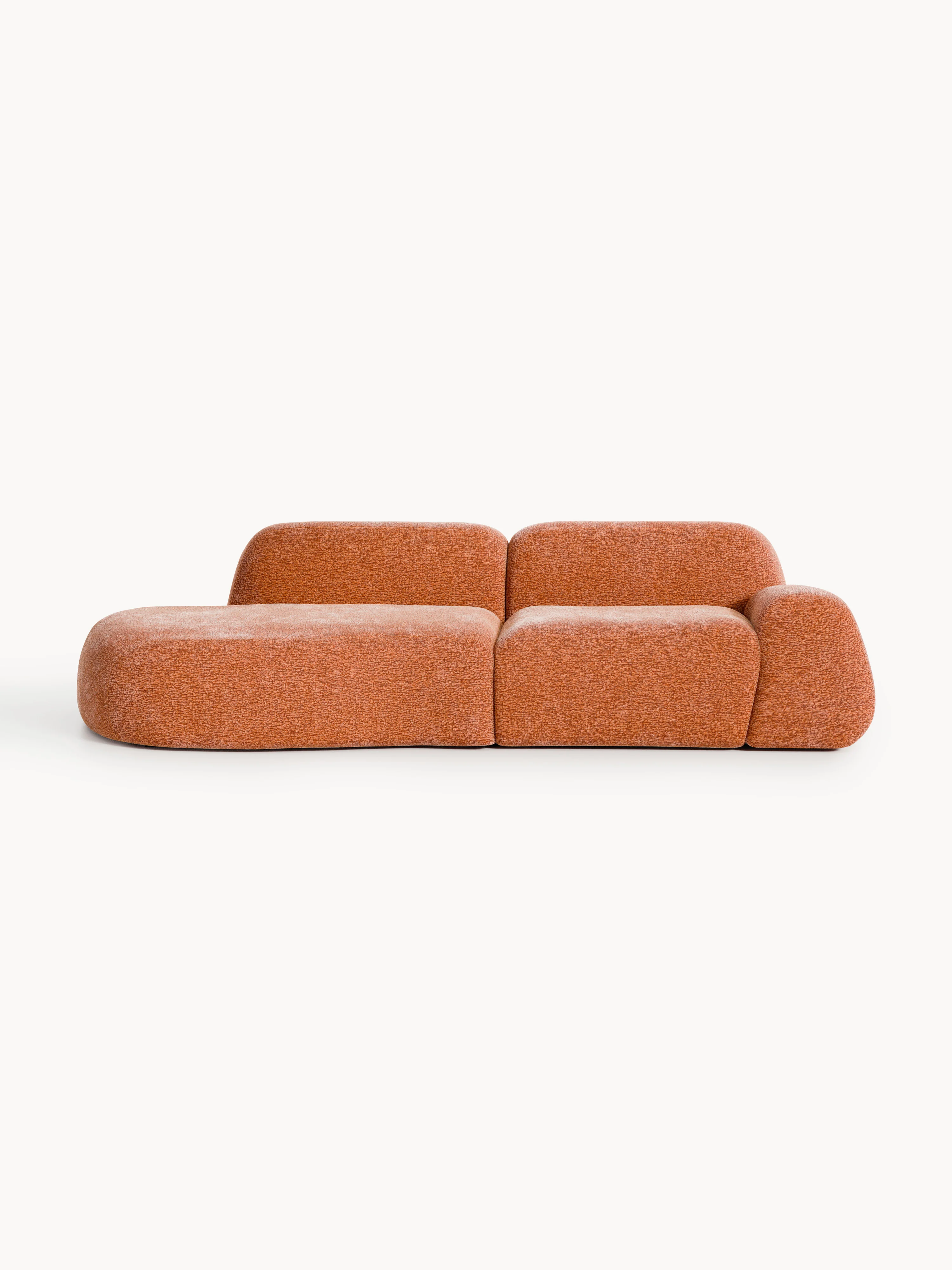 Modulaire teddy chaise longue Wolke (3-zits)