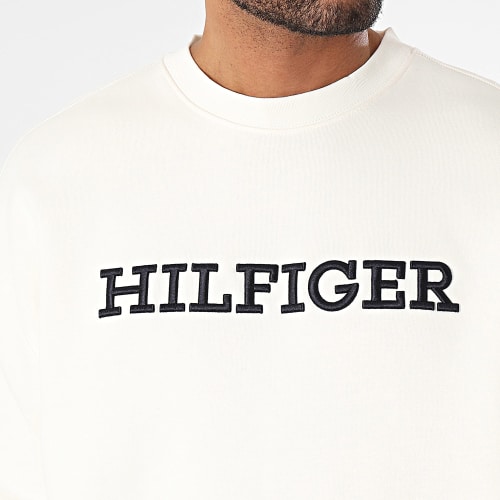Sweat Crewneck Monotype Embroidery 2726 Blanc