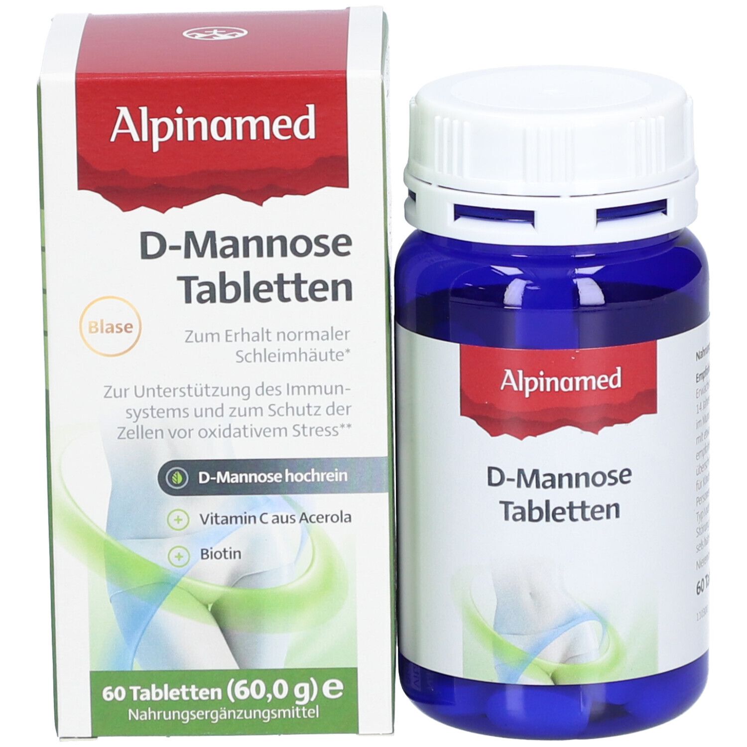 Alpinamed D-Mannose + Biotin + Vitamin C Tabletten