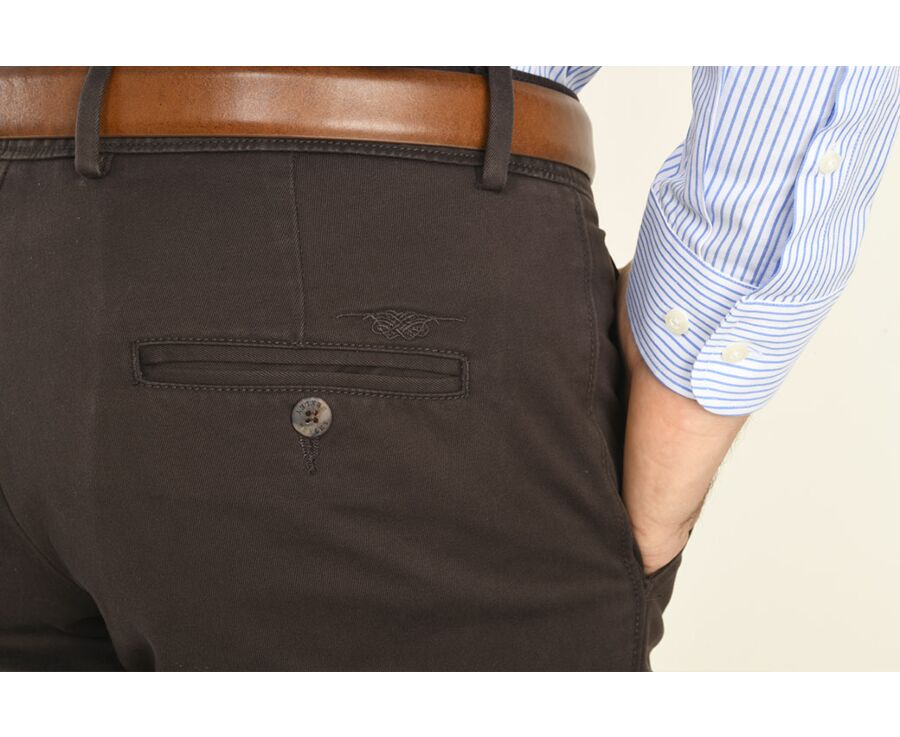 Pantalon chino homme Brun Foncé - NIGEL II