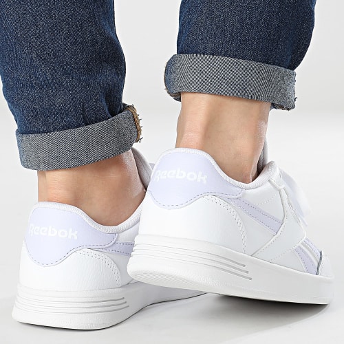 Baskets Femme Reebok Court Advance 100033810 White Lucid Lilac Footwear White