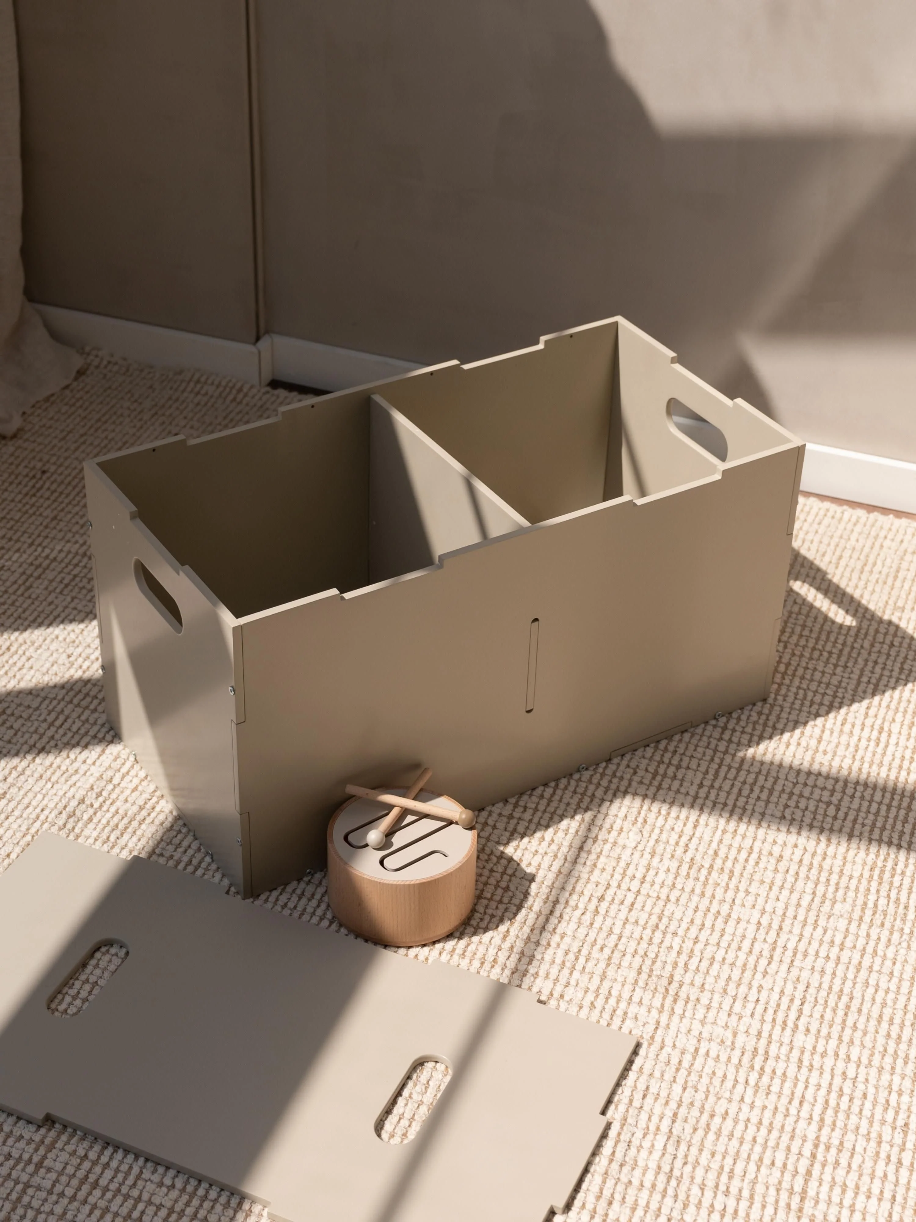 Houten opbergdoos Cube