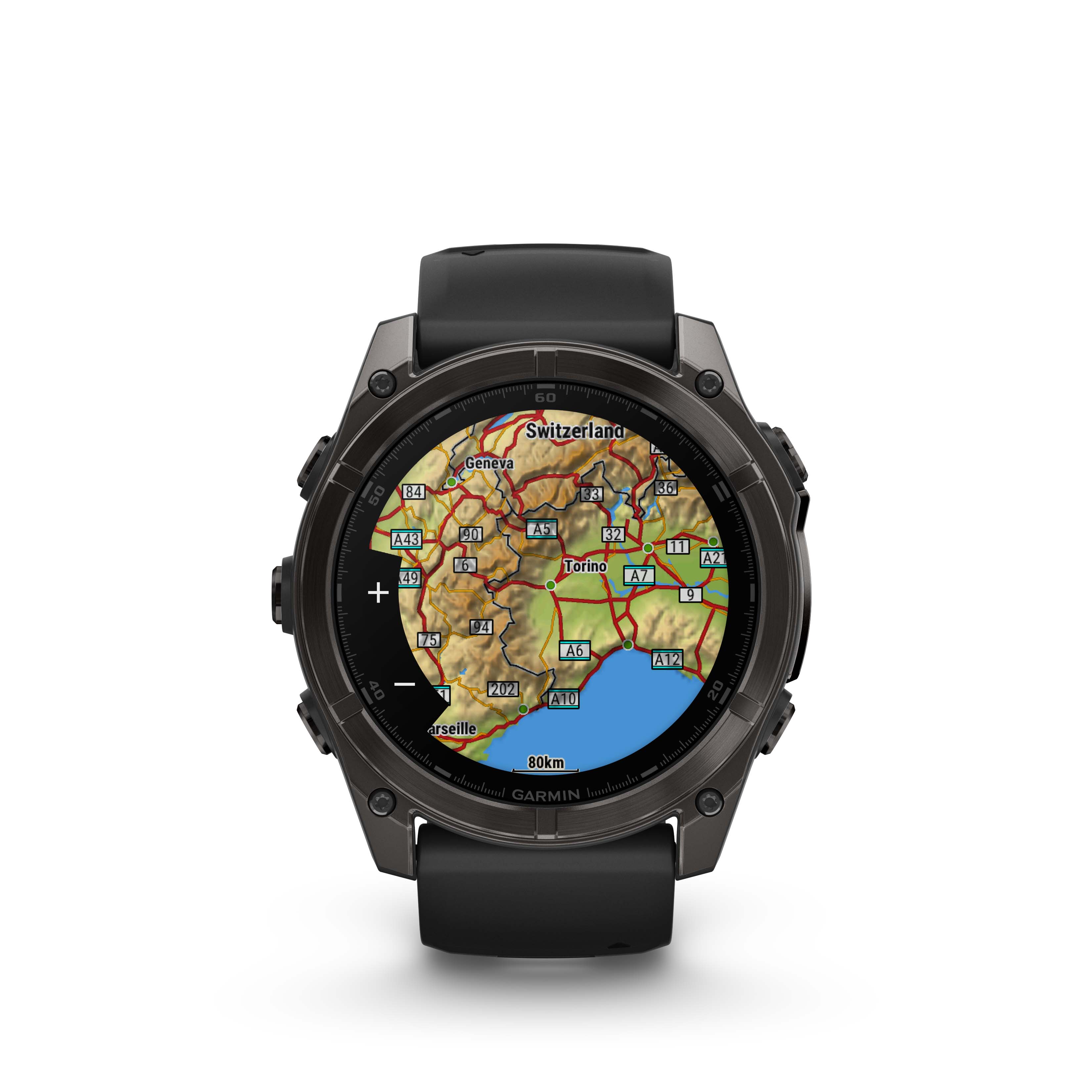 Garmin Fenix 8 43mm Amoled Sapphire Carbon Gray/Black