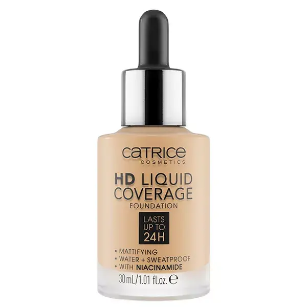 Catrice Visage HD Liquid Coverage Fond de Teint N°036 Hazelnut Beige 30ml