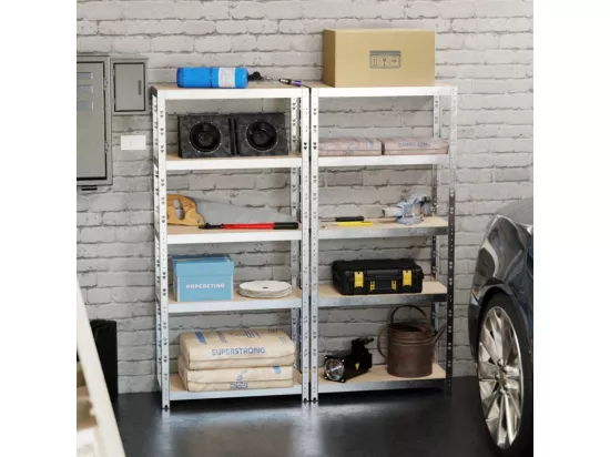 Lot de 2 Etagères de rangement modulables et polyvalentes pour atelier, garage, cave... Charge Lourde max 500kg x2