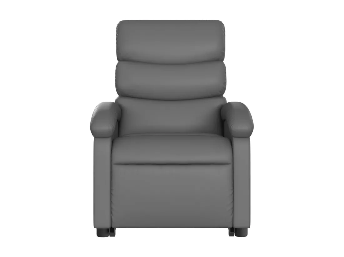 Fauteuil inclinable massant Gris Similicuir