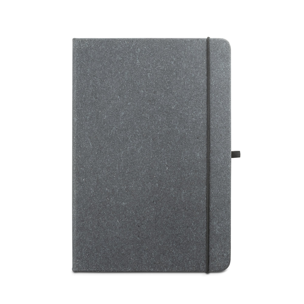 hi!dea 93087 - Bloc-notes A5 avec couverture rigide en cuir (70% recyclé) avec pages lignées