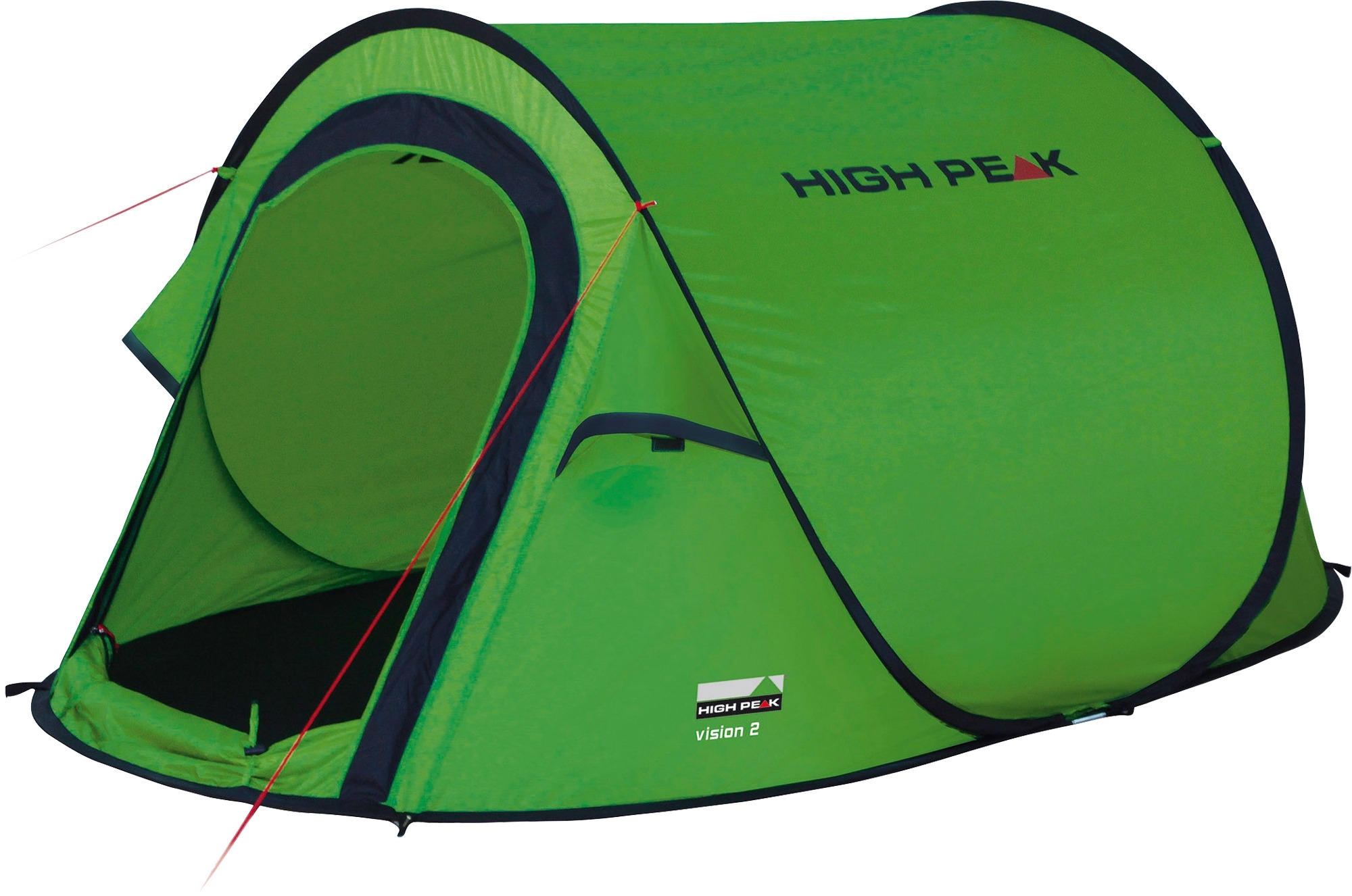 High Peak Vision 2 Einfachdach Pop Up Wurfzelt grün für 2 Personen