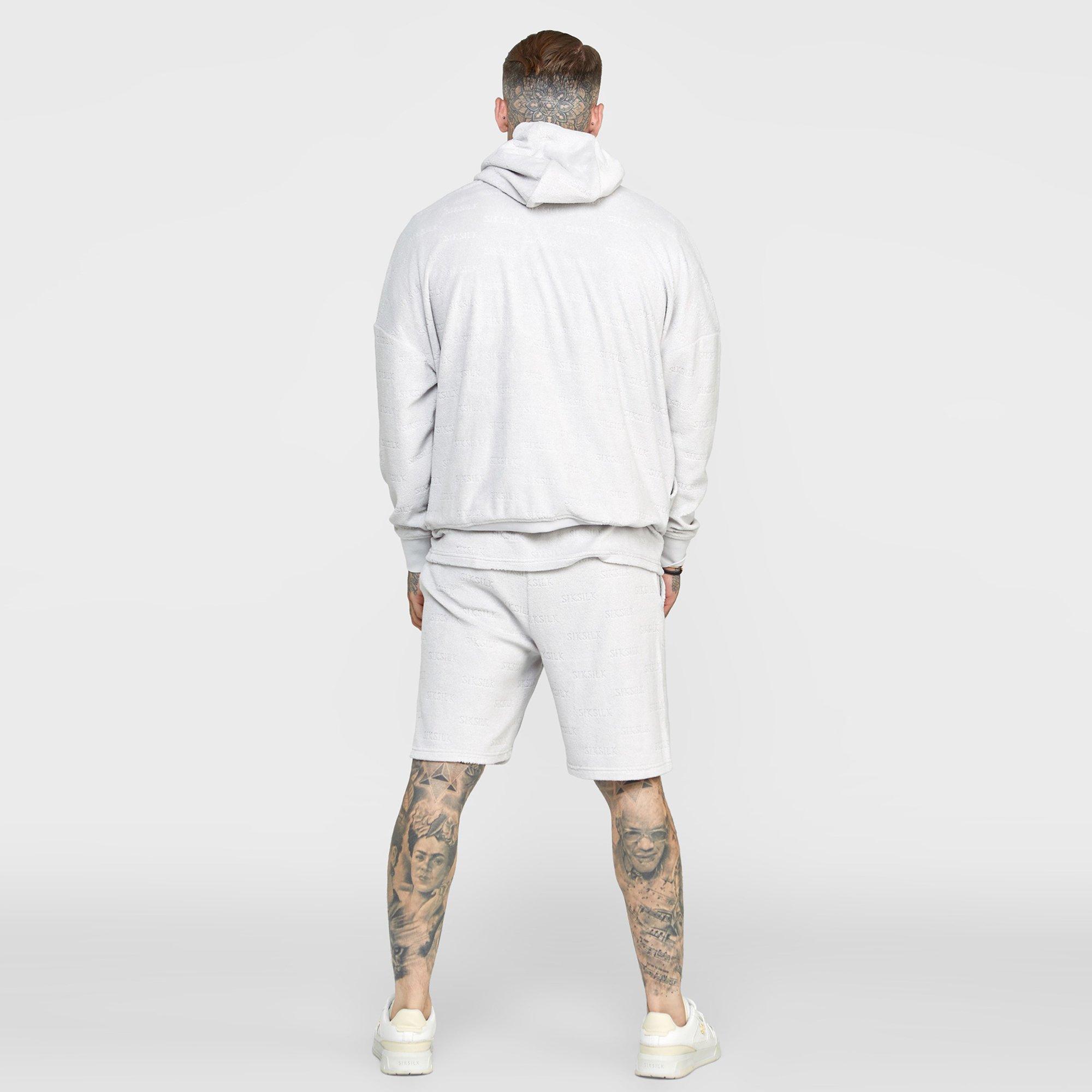 SikSilk Ecru Varsity Anniversary Print OTH Hoodie Mens