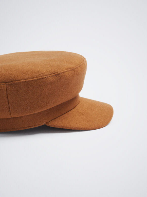 Gorro de marinheiro de lã - Camelo