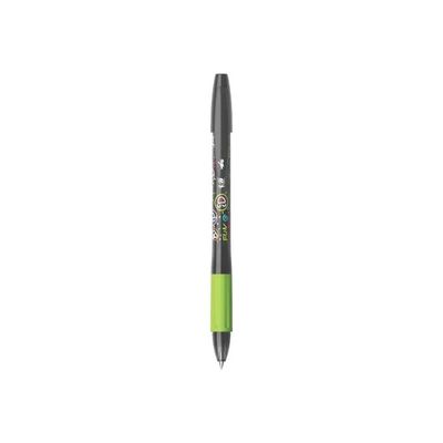 BIC Illusion - Roller - non permanent - encre gel - 0.7 mm - pointe moyenne - avec gomme - noir