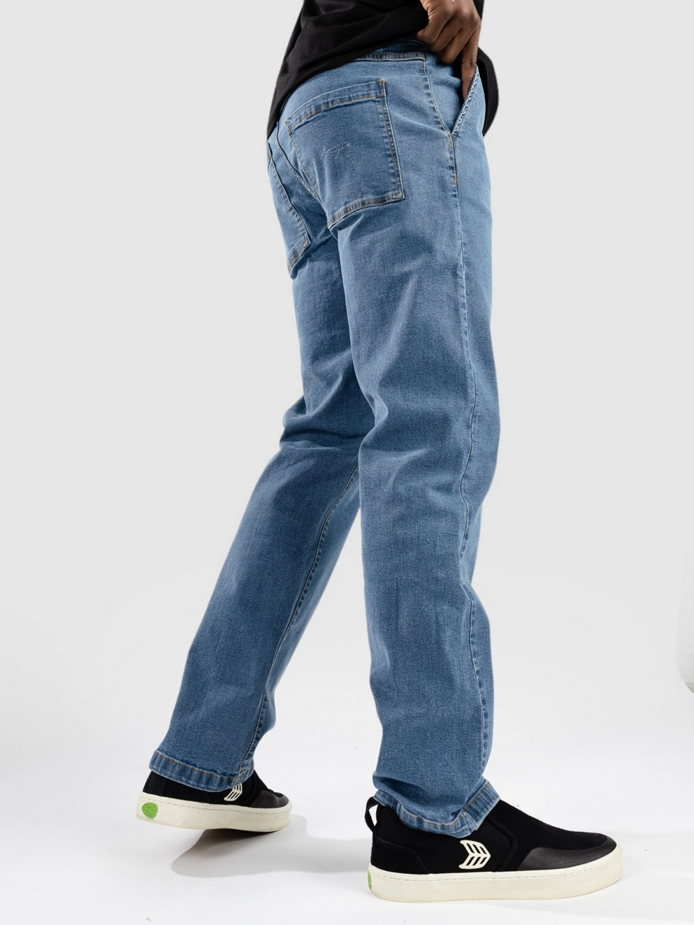 Denim Project Slouchy Jeans mid blue washed