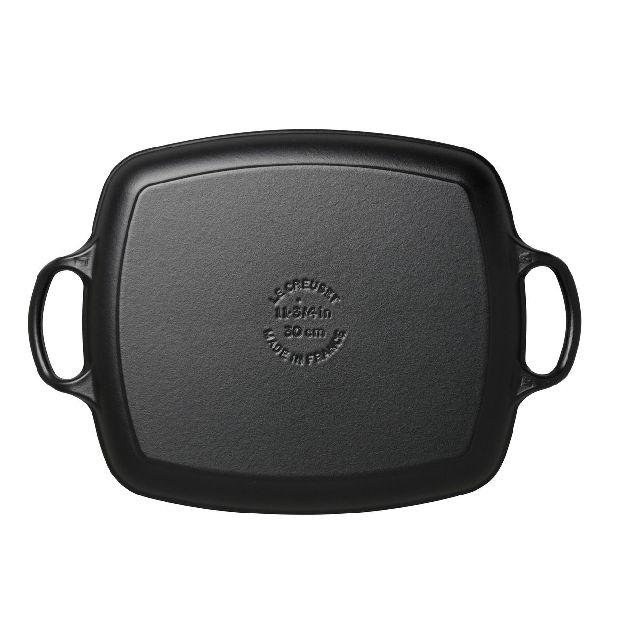 LE CREUSET Grillplatte 30x27cm Schwarz