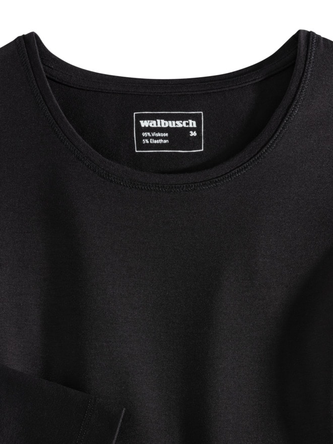 Viskose-Shirt Langarm