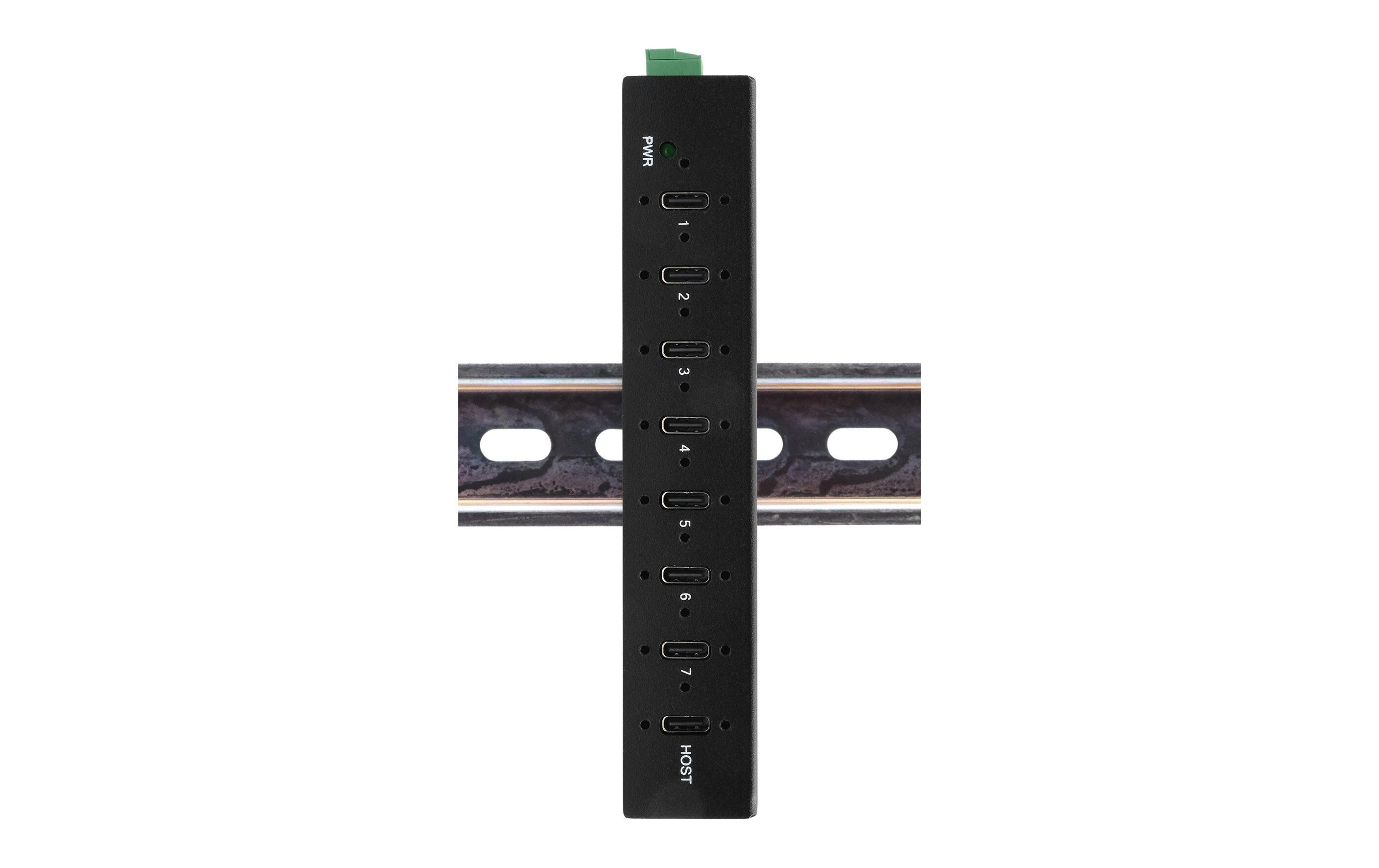 USB-Hub EX-12277HMS 57 W<br>7-Port USB 3.2 Gen 2 Metall Hub mit 7x USB-C Anschluss