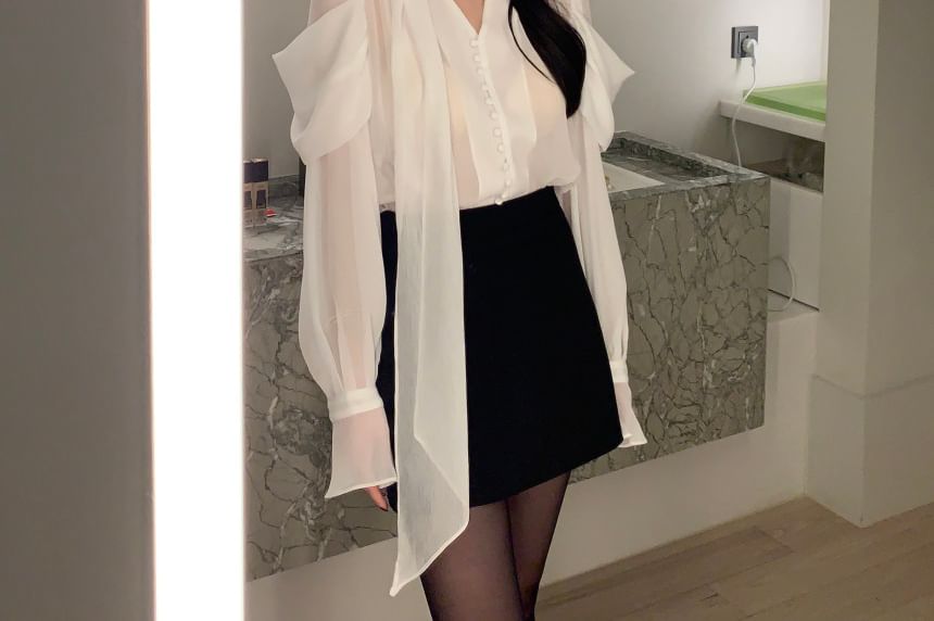 Coris - Blouse met lange mouwen en V-hals