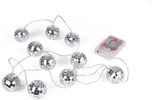Velleman - Lichtslinger - Warm Wit - Spiegelbol - 10 Lampen - 1,65 Meter