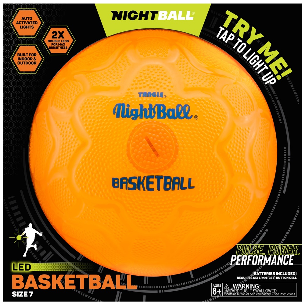 Tangle NightBall Leuchtbasketball Orange