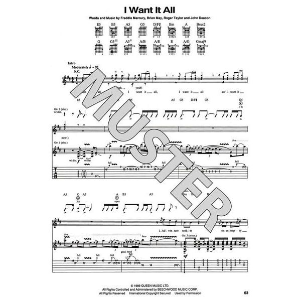 Hal Leonard Classic Queen Guitar