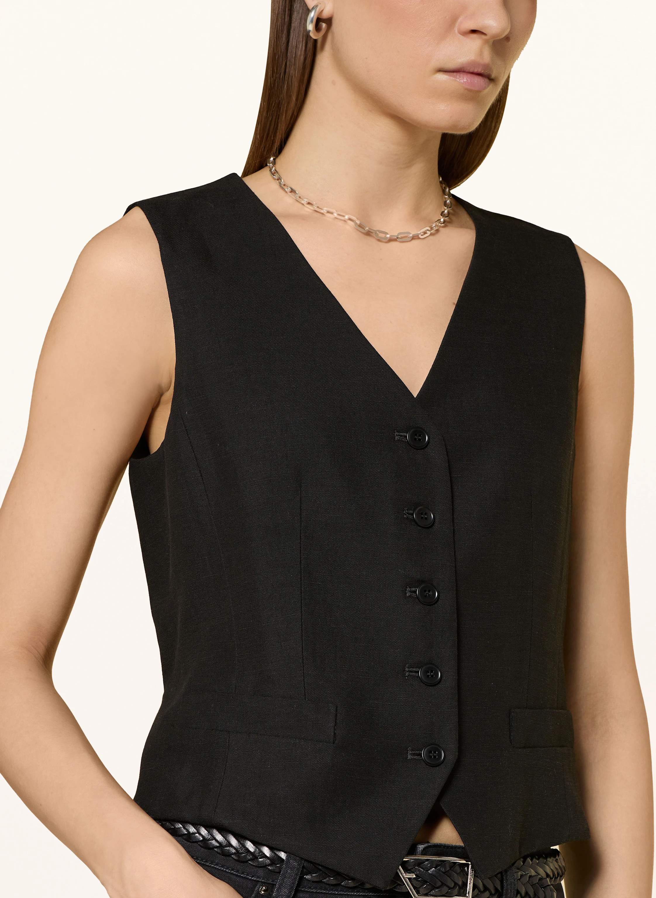 WEEKEND Max Mara Blazerweste PACE mit Leinen