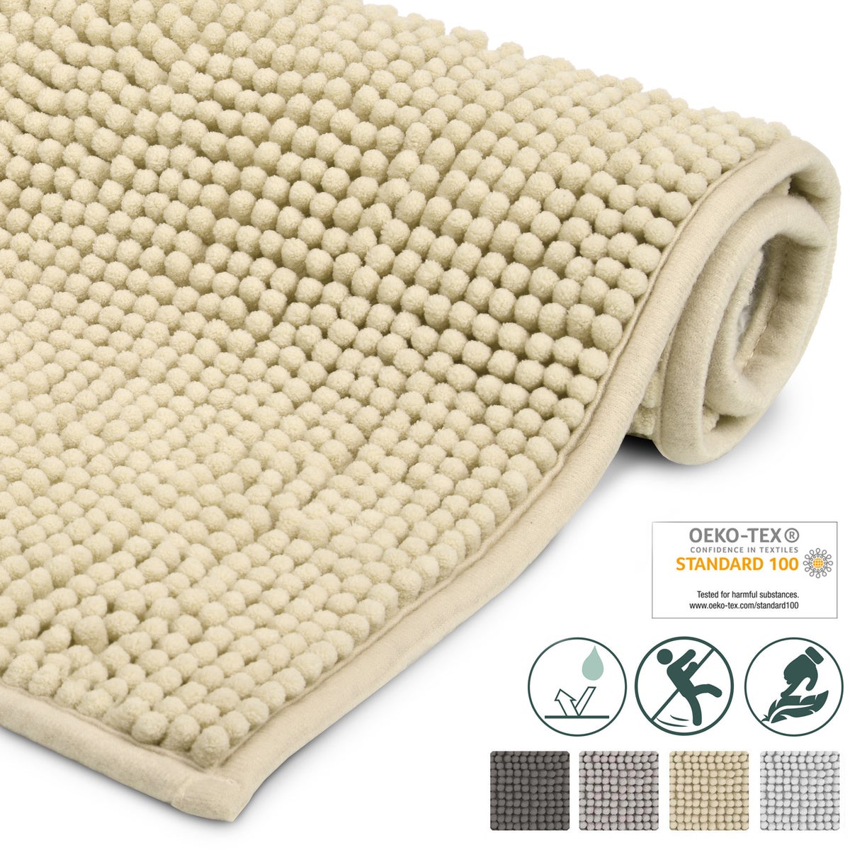 Beautissu BeauMare WR Deurmat 50x80cm Naturel