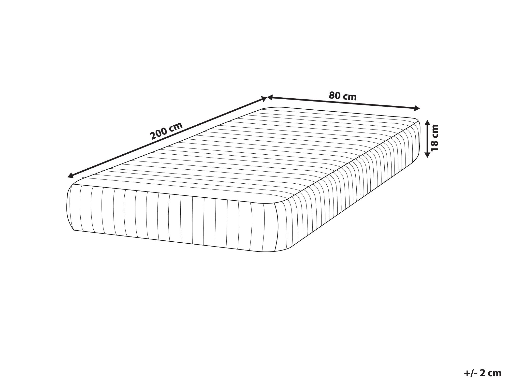Traagschuim pocketveringmatras DELIGHTFUL H3/4 Hard 80 x 200 cm