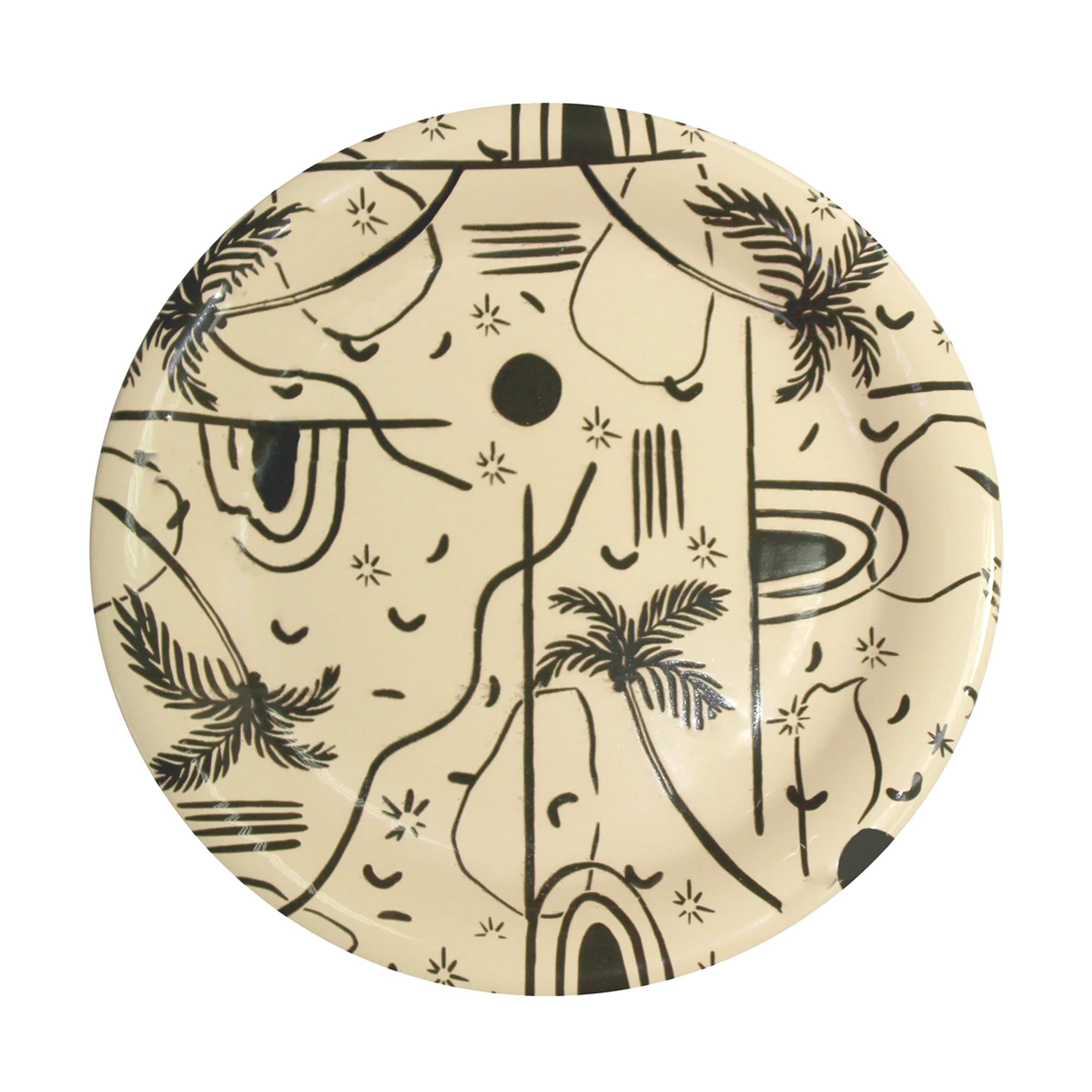 Assiette plate « Trazos Sicilia » (Lot de 4)