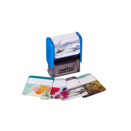 WEDO® Stempel Cool Tool blau 5 Zeilen,mit Gutschein