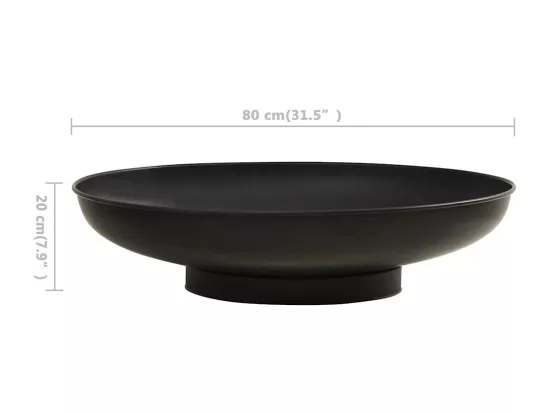 vidaXL Foyer 80 cm Acier