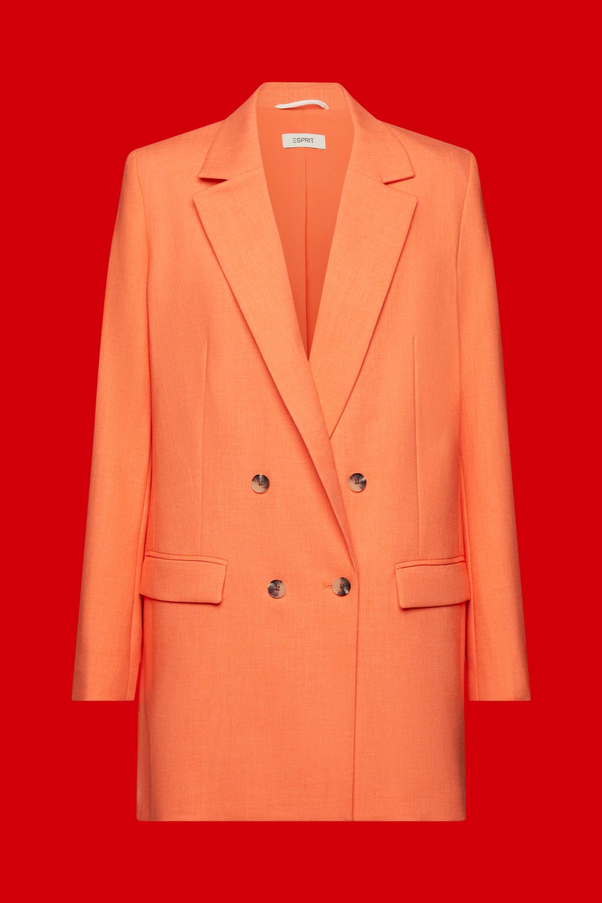 Veste de tailleur oversize au boutonnage croisé