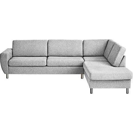 Rom Nordic højrevendt open-end sofa - lysegrå