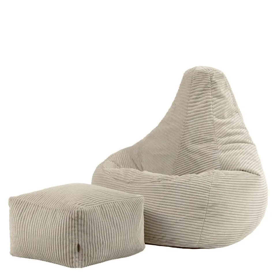 icon Zitzak en Poef Dalton - Corduroy Zitzak - Beige