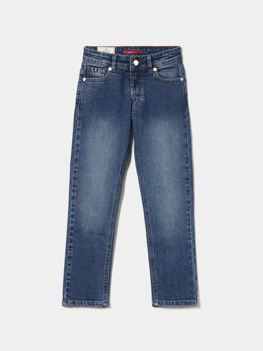 Calças denim regular fit