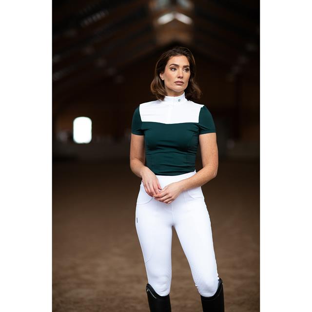 Wedstrijdshirt Equestrian Stockholm Dramatic Monday Fine Line Donkergroen