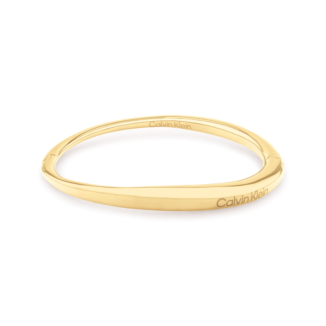 Calvin Klein Armreif Elongated Drops Goldig