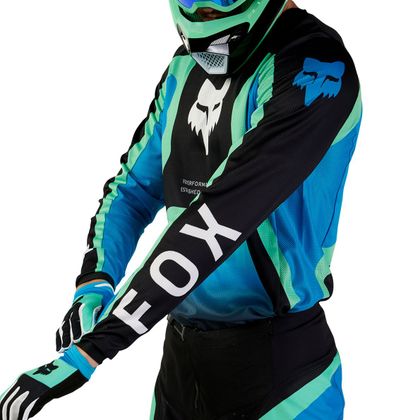 Maillot cross Fox 180 - BALLAST 2024 - Noir / Bleu