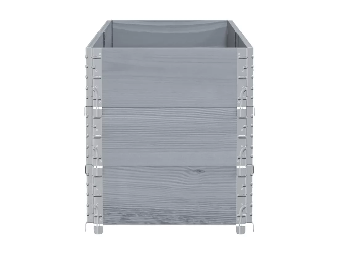 Jardinière bac lit surélevé bois marron 150 x 50 x 60.5 cm 02_0037435
