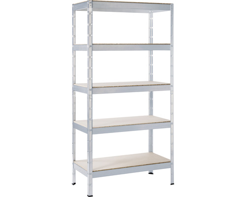 Zware palletstelling Schulte verzinkt 180x90x45 cm 5 houten planken draagvermogen 1400 kg 18 stuks