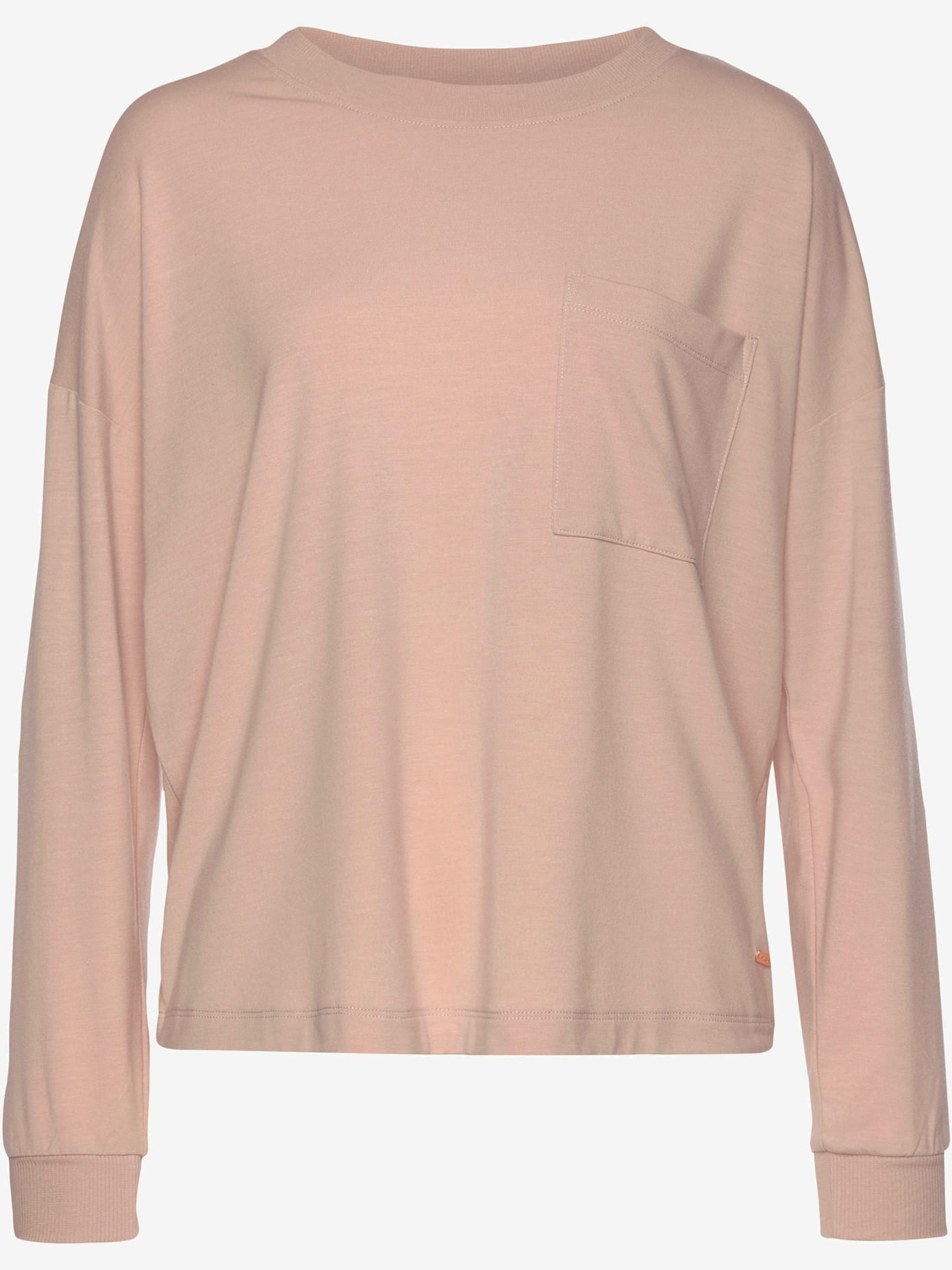 Haut de pyjama t-shirt de nuit confortable, poche plaquée