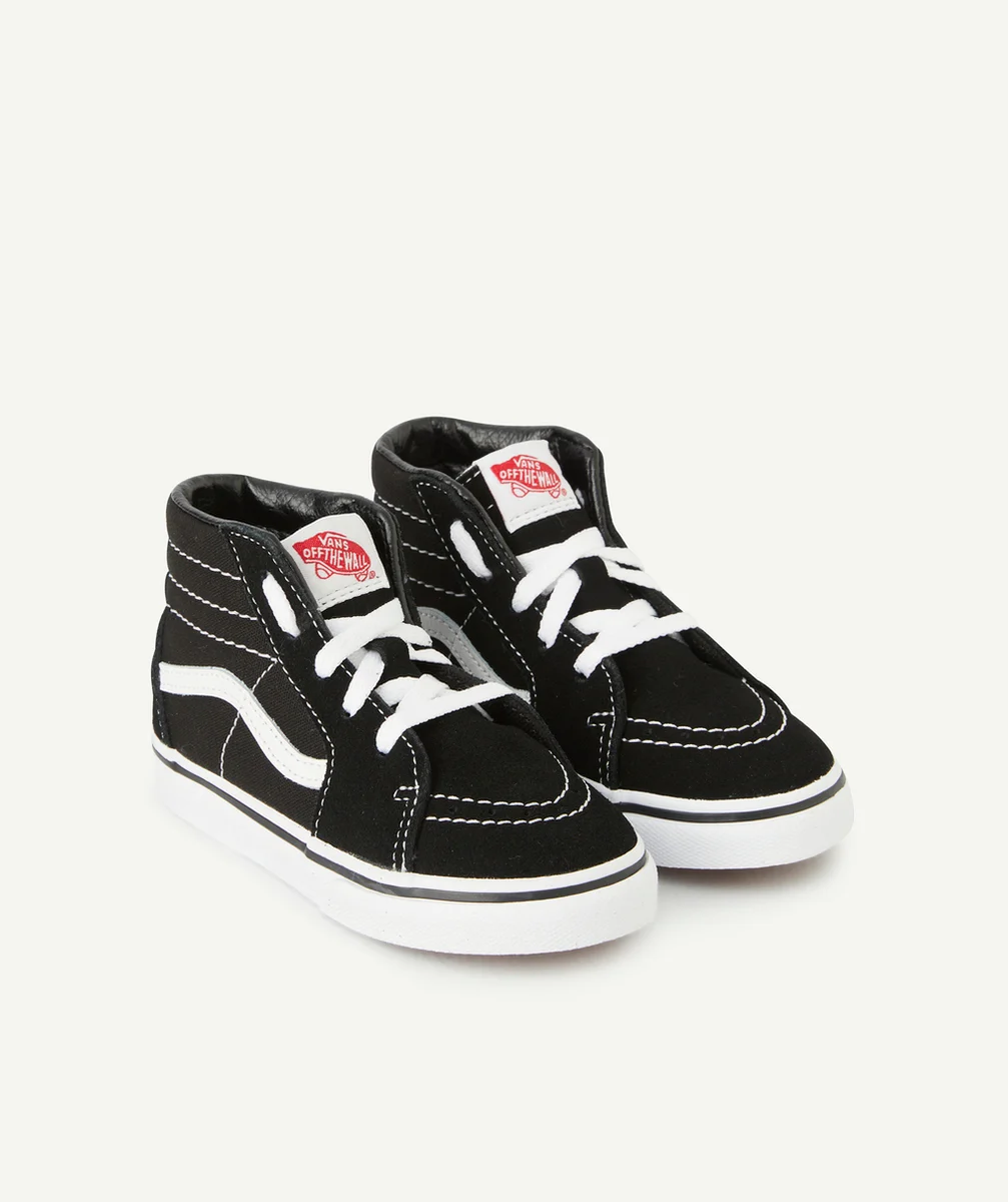 VANSBASKETS MONTANTES BÉBÉ NOIRE ET BLANCHE TD SK8-HI