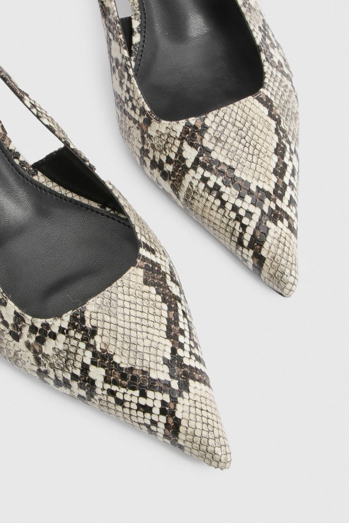 boohoo Escarpins Imprimé Synthétique Coupe Large