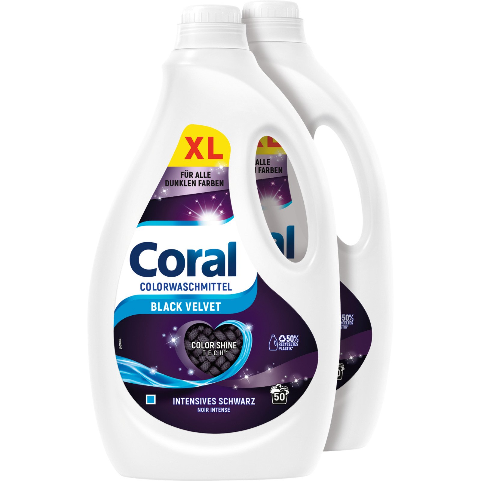 Coral Flüssigwaschmittel Black Velvet 2 x 50 Waschgänge