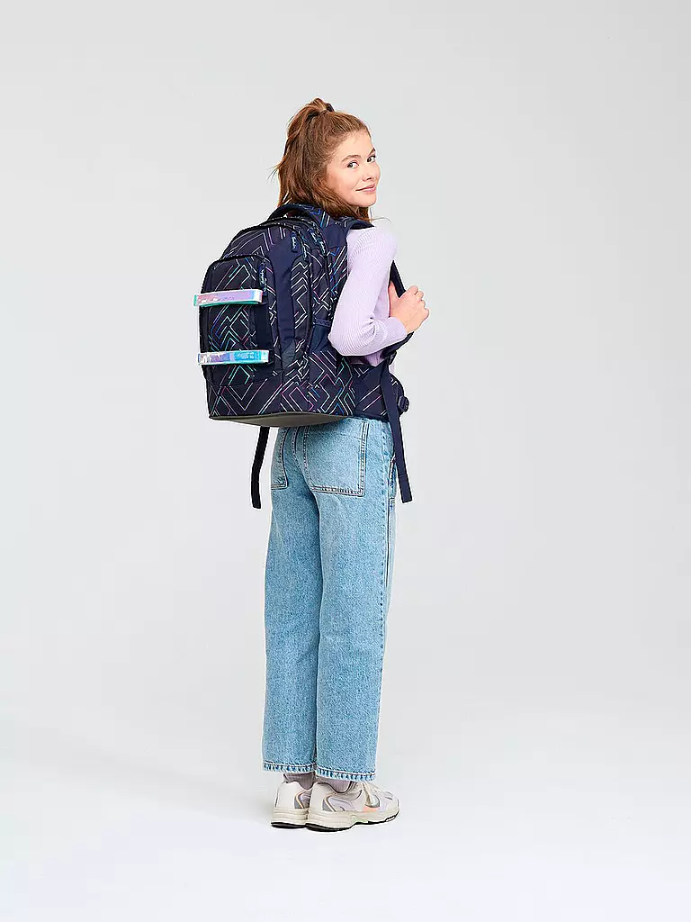 SATCH Schulrucksack Satch Pack Purple Laser dunkelblau