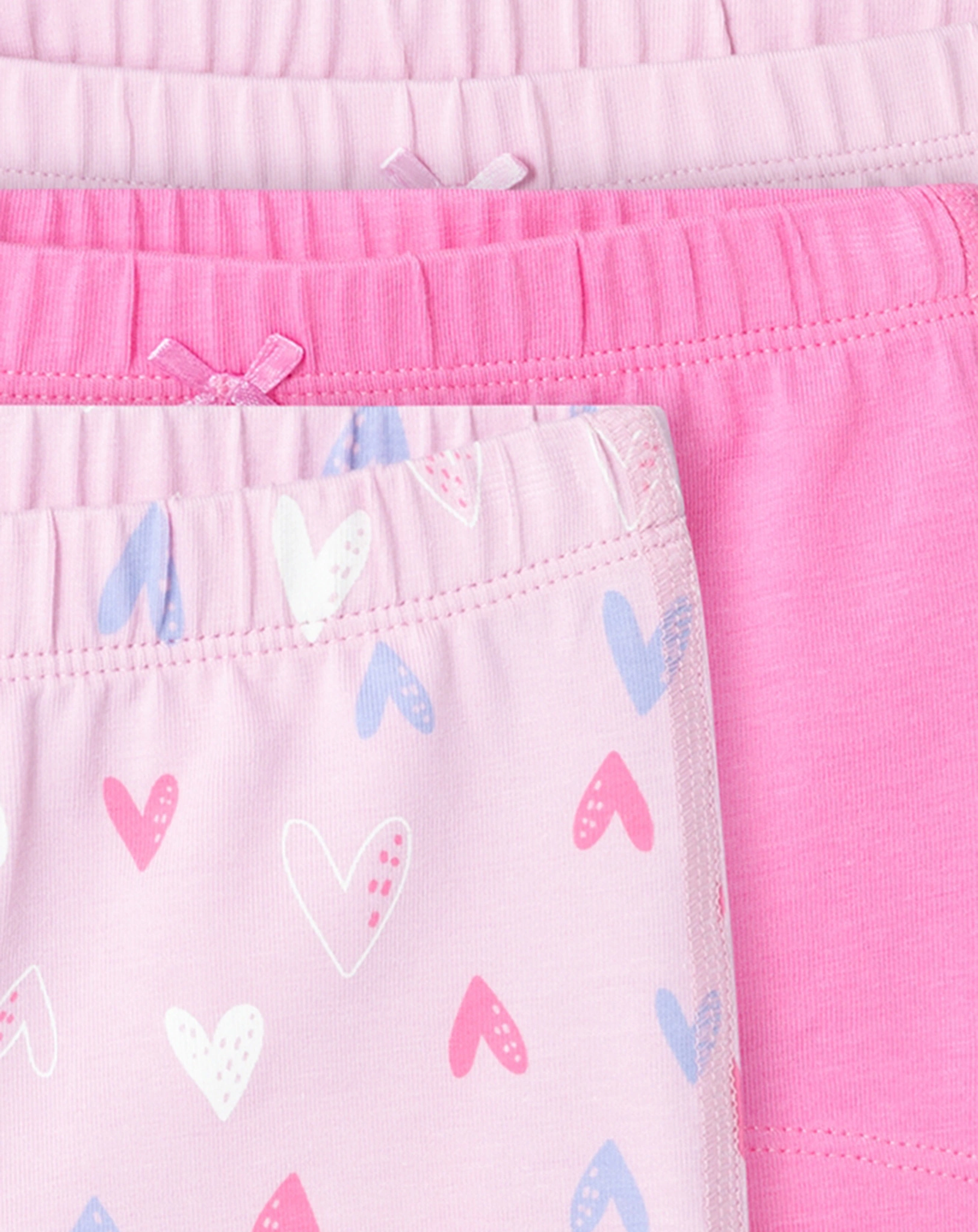 Hipster NMFTIGHTS HEARTS 3er Pack in pink lavender