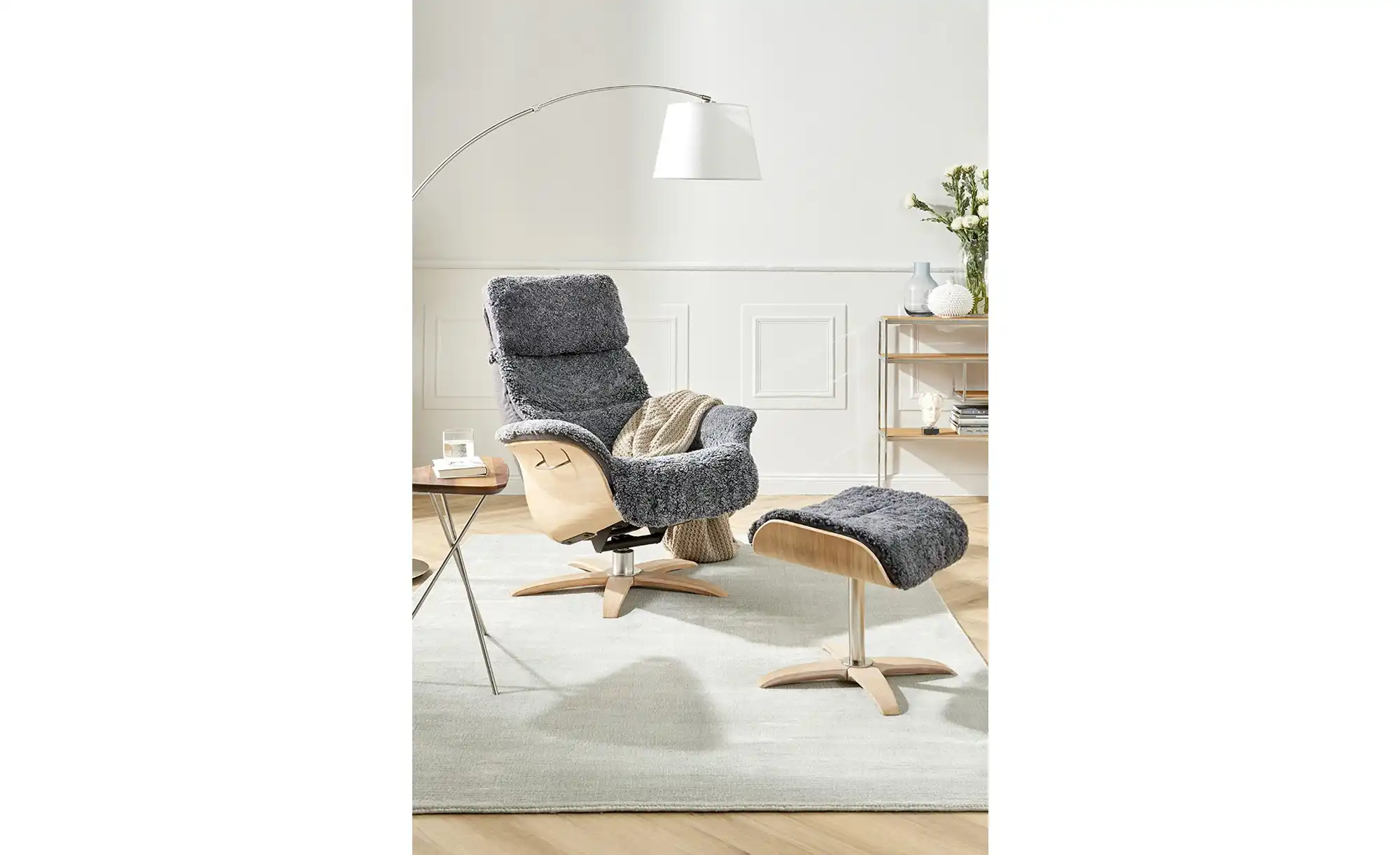 Nils Olsen Relaxsessel aus Schaffell Balance