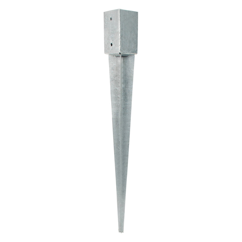 Paalhouder met punt 91x91x900mm