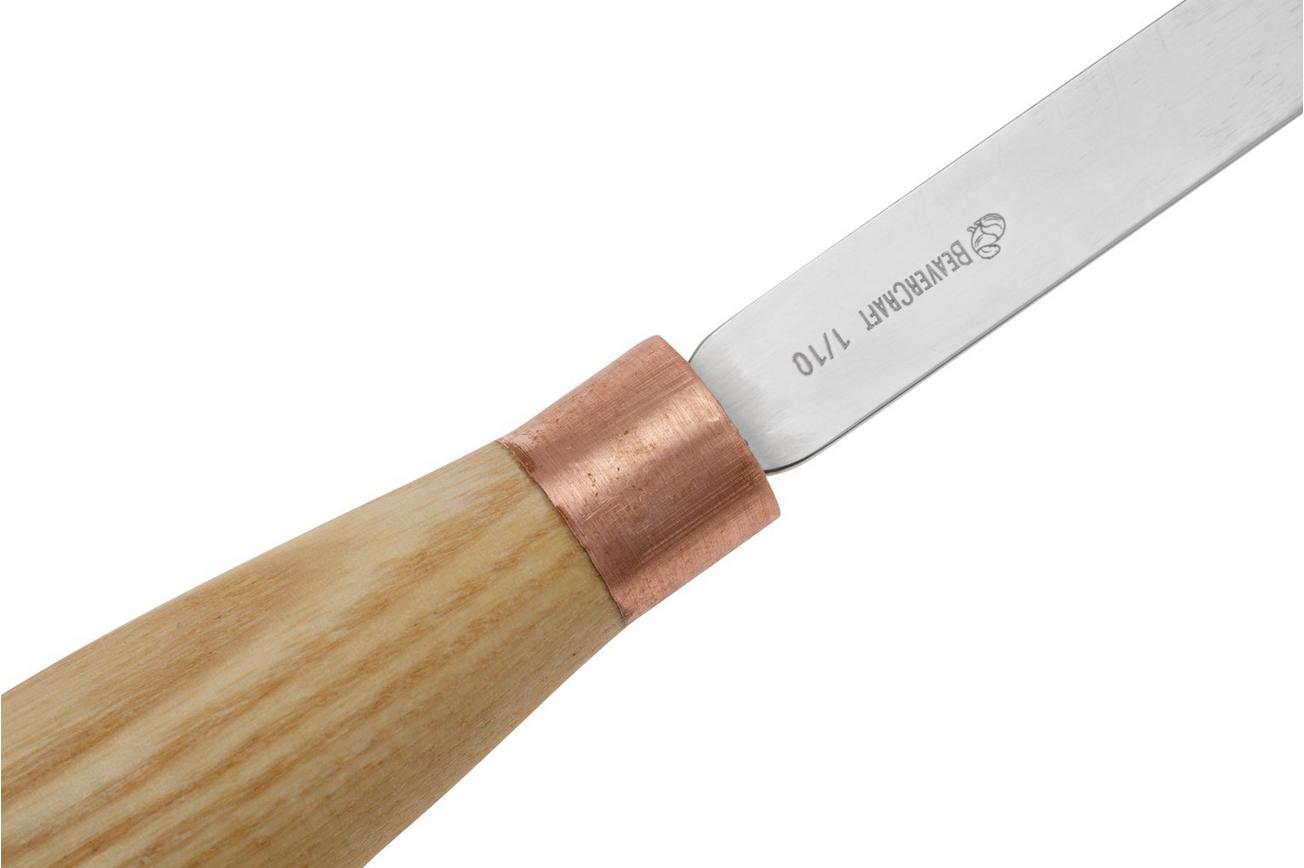 Beavercraft Compact Straight Flat Chisel K1-10 Sweep 1, 10 mm, beitel