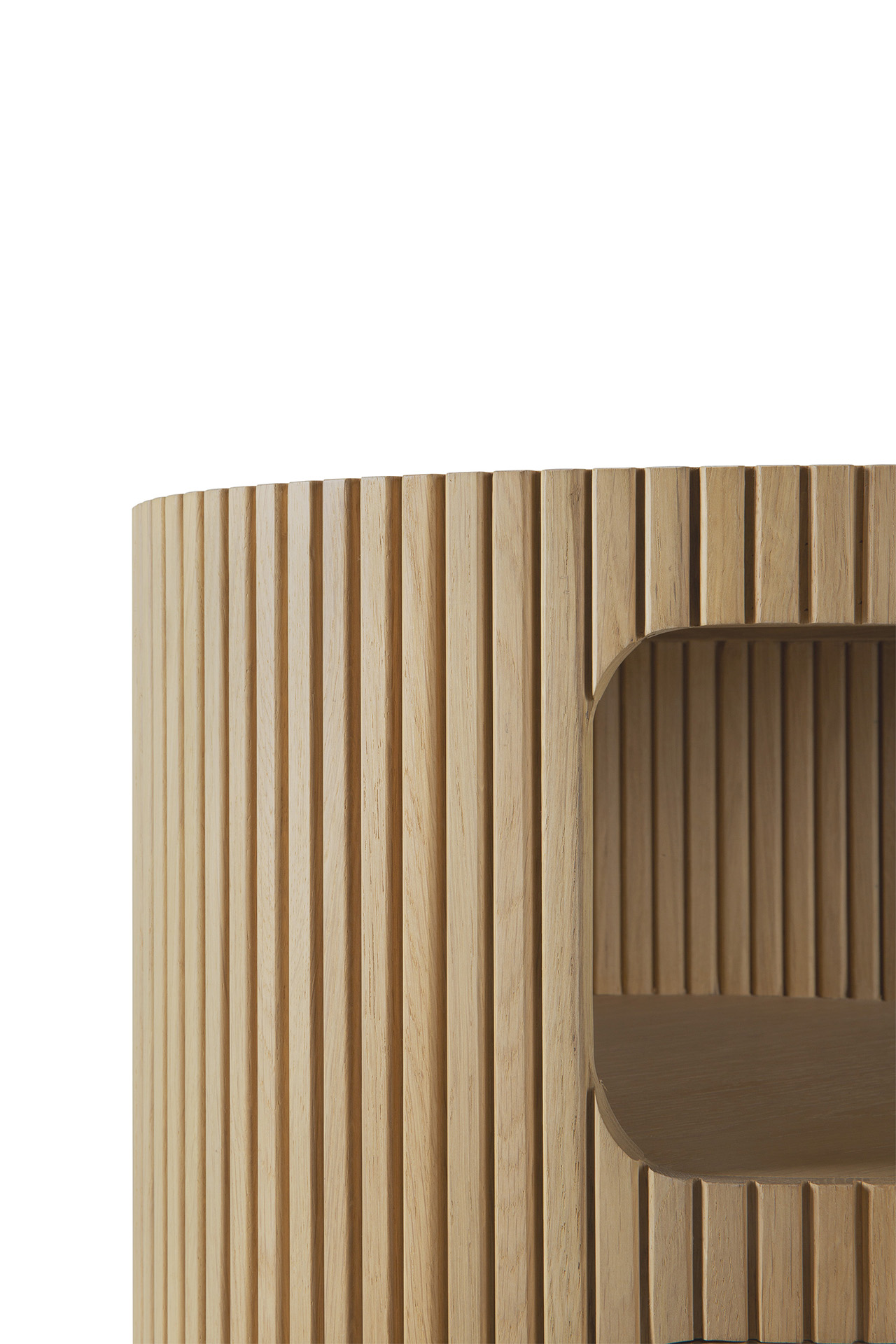 Boomerang bureau ladekast eiken